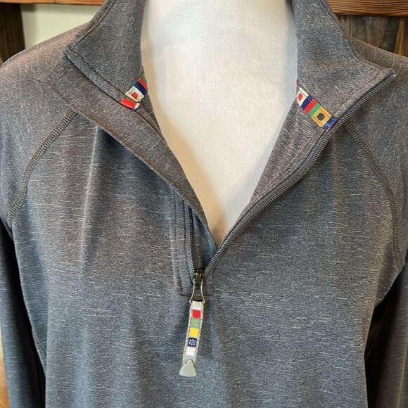 Sherpa Heather Gray 1/4 Zip Pullover, size L - Picture 3 of 13